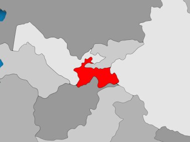 Tacikistan Haritası