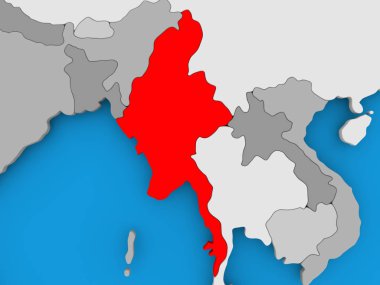 myanmar Haritası