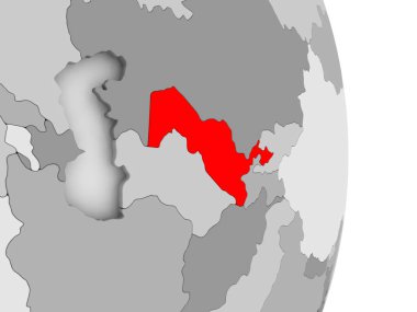Özbekistan gri siyasi dünya üzerinde