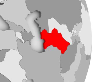 Türkmenistan gri siyasi dünya üzerinde