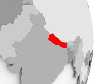 Nepal gri siyasi dünya üzerinde