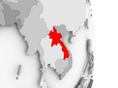 Laos gri siyasi dünya üzerinde