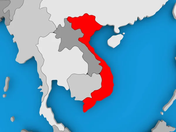 Mappa di Vietnam — Foto Stock