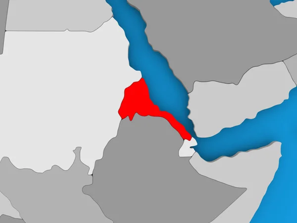 El mapa de Eritrea —  Fotos de Stock