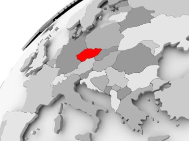 Çek Cumhuriyeti gri siyasi dünya üzerinde