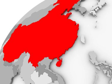 Çin gri siyasi dünya üzerinde