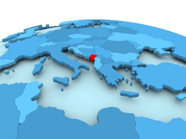 Karadağ mavi siyasi dünya üzerinde