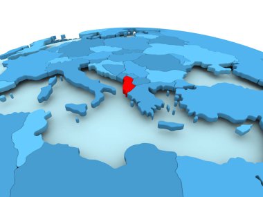 Arnavutluk mavi siyasi dünya üzerinde