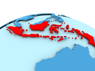 Endonezya mavi siyasi dünya üzerinde