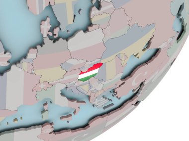 Macaristan bayrakları ile dünya üzerinde