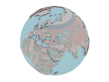 Ermenistan bayrağı dünya üzerinde