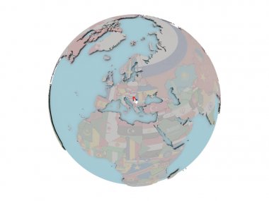 Sırbistan bayrağı dünya üzerinde