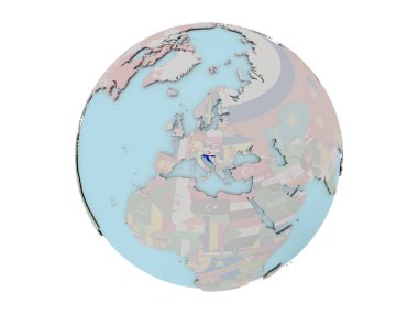 Hırvatistan bayrağı dünya üzerinde