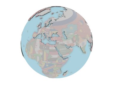 Lübnan Bayrağı dünya üzerinde