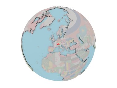 İsviçre bayrağı dünya üzerinde