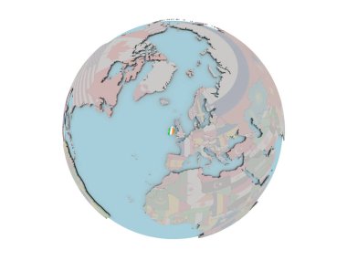 İrlanda bayrağı dünya üzerinde