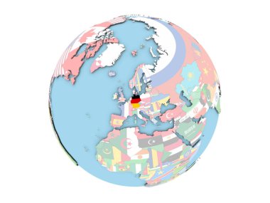 Almanya izole küre üzerinde