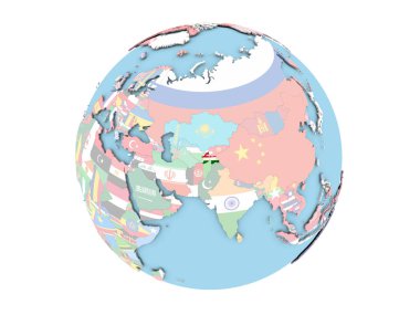 Tacikistan izole küre üzerinde