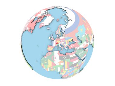 İsviçre izole küre üzerinde