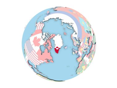 Grönland izole küre üzerinde