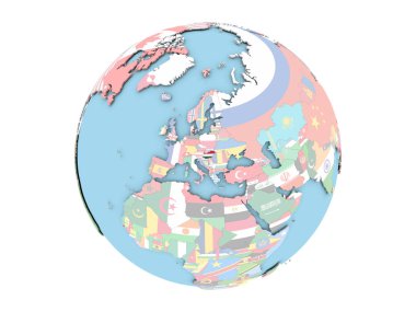 Macaristan izole küre üzerinde