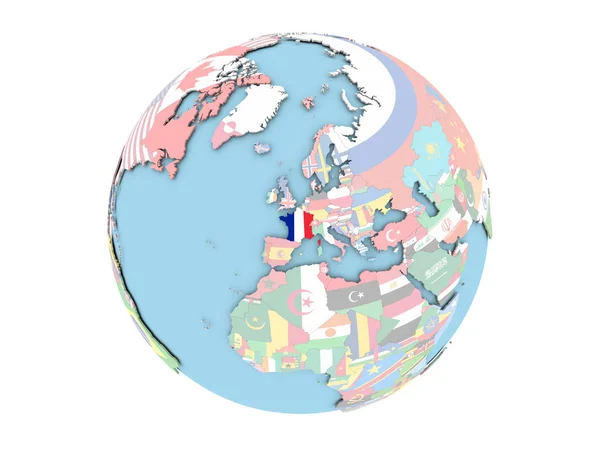 Франції по всьому світу, ізольовані — стокове фото