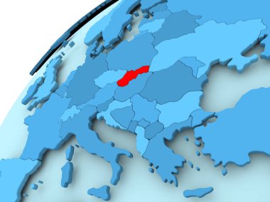 Slovakya mavi dünya üzerinde
