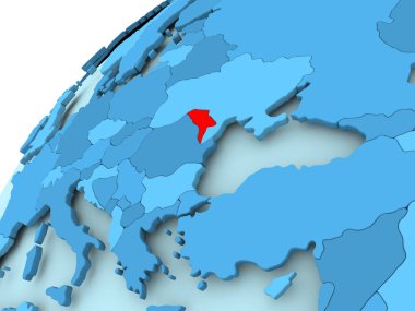 Moldova mavi dünya üzerinde