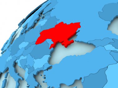 Ukrayna mavi dünya üzerinde