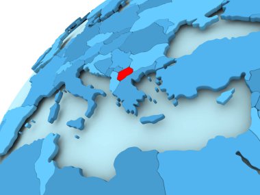Makedonya mavi dünya üzerinde