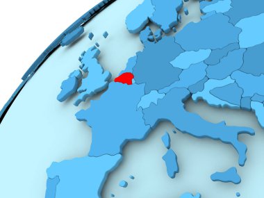 Belçika mavi dünya üzerinde