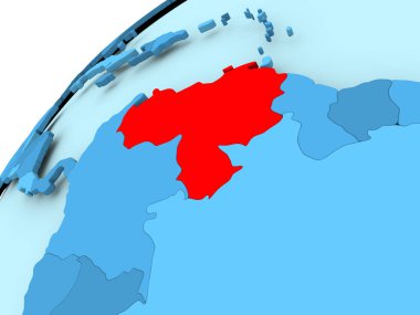 Venezuela mavi dünya üzerinde
