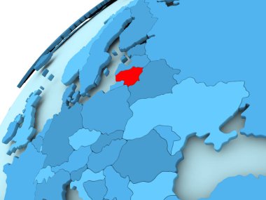 Litvanya mavi dünya üzerinde