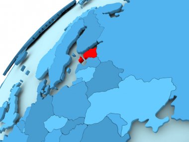 Estonya mavi dünya üzerinde