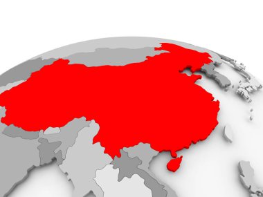 Çin gri dünya üzerinde