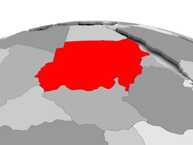 Sudan gri dünya üzerinde