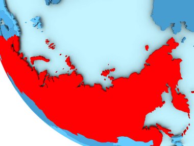 Rusya mavi siyasi dünya üzerinde