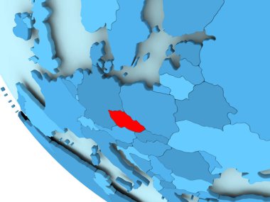 Çek Cumhuriyeti mavi siyasi dünya üzerinde