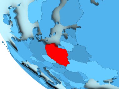 Mavi siyasi dünya üzerinde Polonya