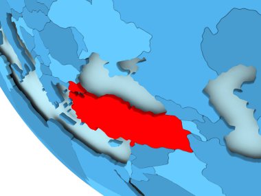 Türkiye'de mavi siyasi dünya üzerinde