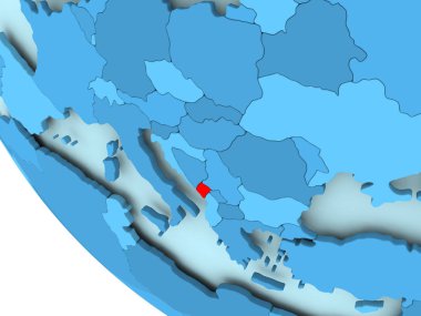 Karadağ mavi siyasi dünya üzerinde