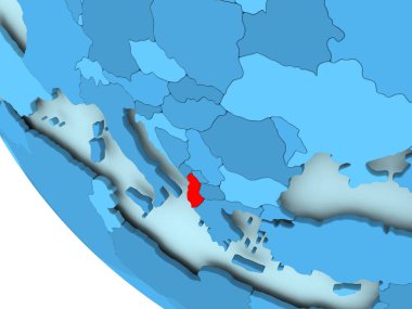Arnavutluk mavi siyasi dünya üzerinde