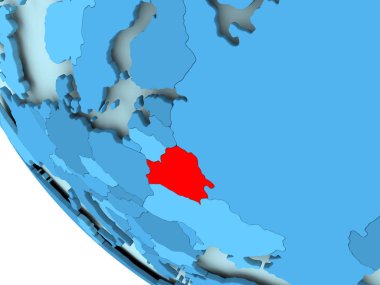 Mavi siyasi dünya üzerinde Beyaz Rusya