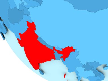 Hindistan mavi siyasi dünya üzerinde