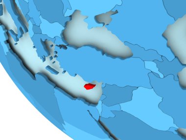 Kıbrıs mavi siyasi dünya üzerinde