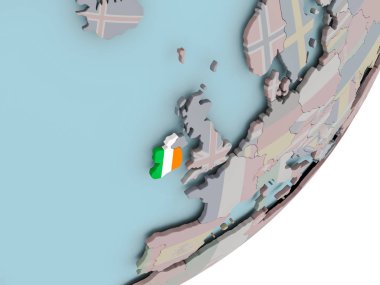 İrlanda'da Dünya bayrakları ile