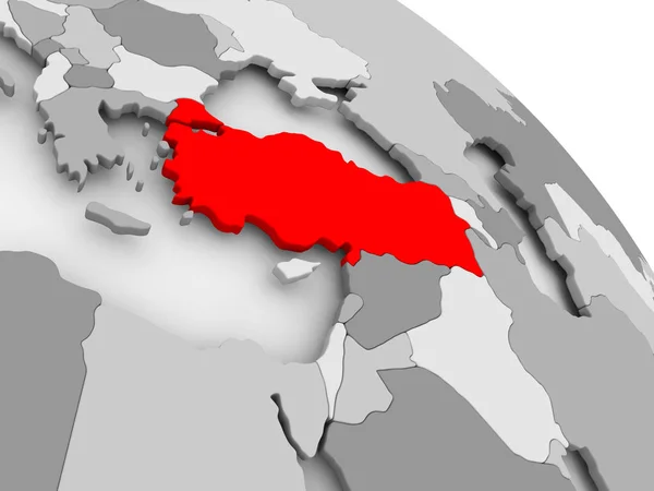 Mapa da Turquia — Fotografia de Stock