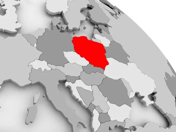 Карта Польши — стоковое фото