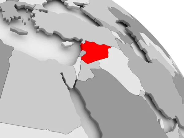 El mapa de Siria — Foto de Stock