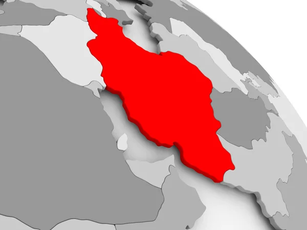 El mapa de Irán —  Fotos de Stock